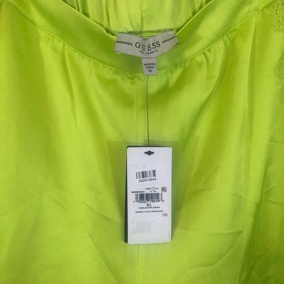 Guess XL Izabella lace trim shorts green - Picture 4 of 8